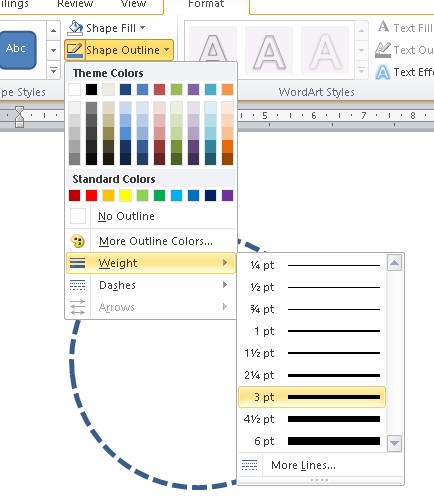 Cara Membuat Garis Putus Putus Di Word