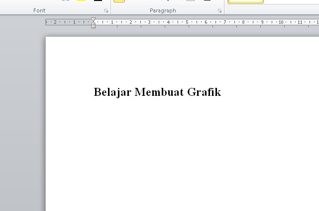 cara membuat grafik di word