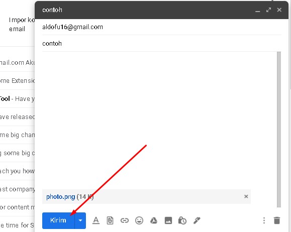 cara mengirim video lewat gmail