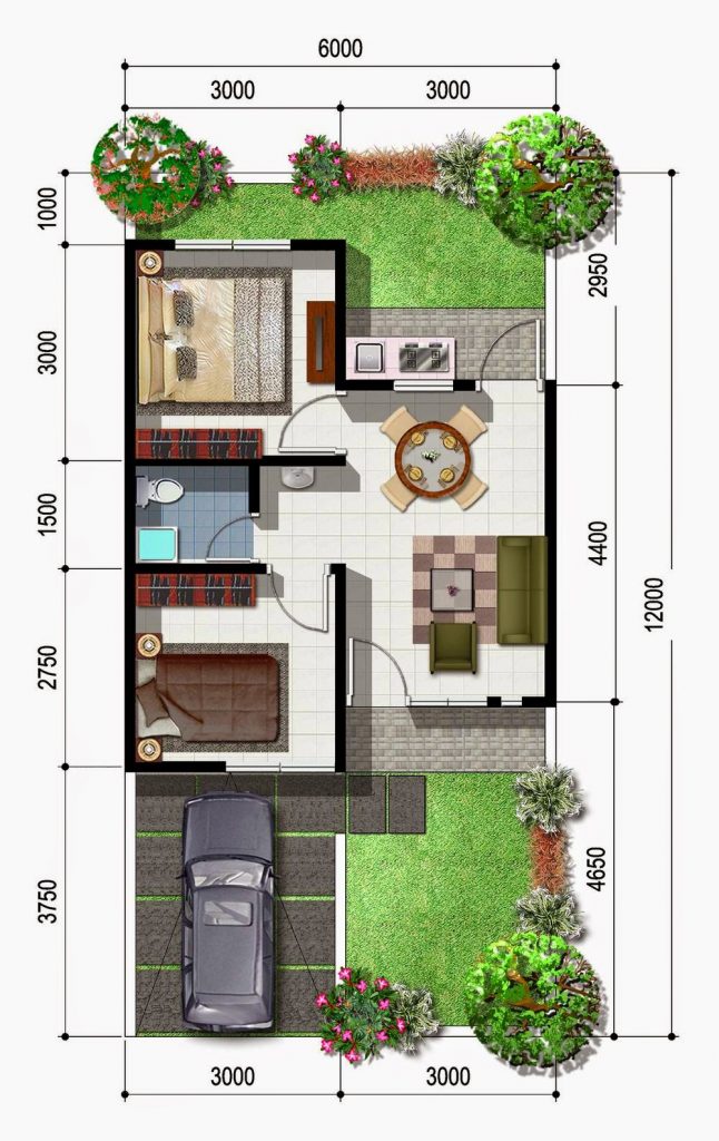 desain rumah minimalis satu lantai