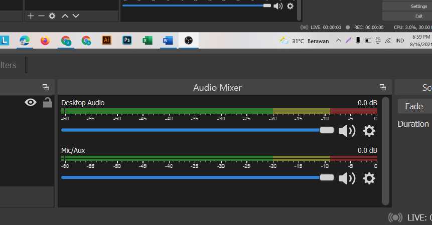 cara menggunakan open broadcaster software