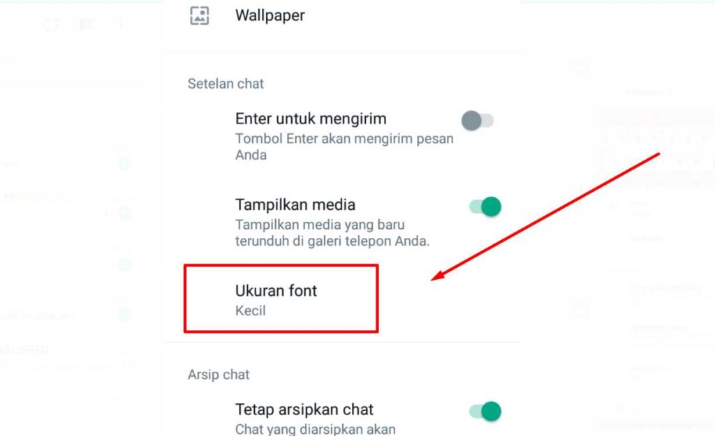 cara merubah huruf di whatsapp