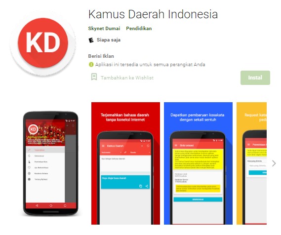 aplikasi translate Bahasa Minang