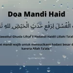 Bacaan Niat Mandi Wajib Haid