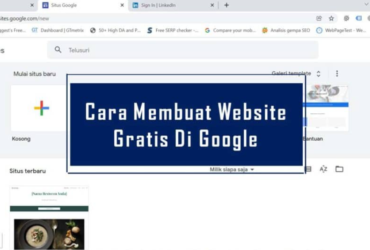 cara membuat web hosting di google sites