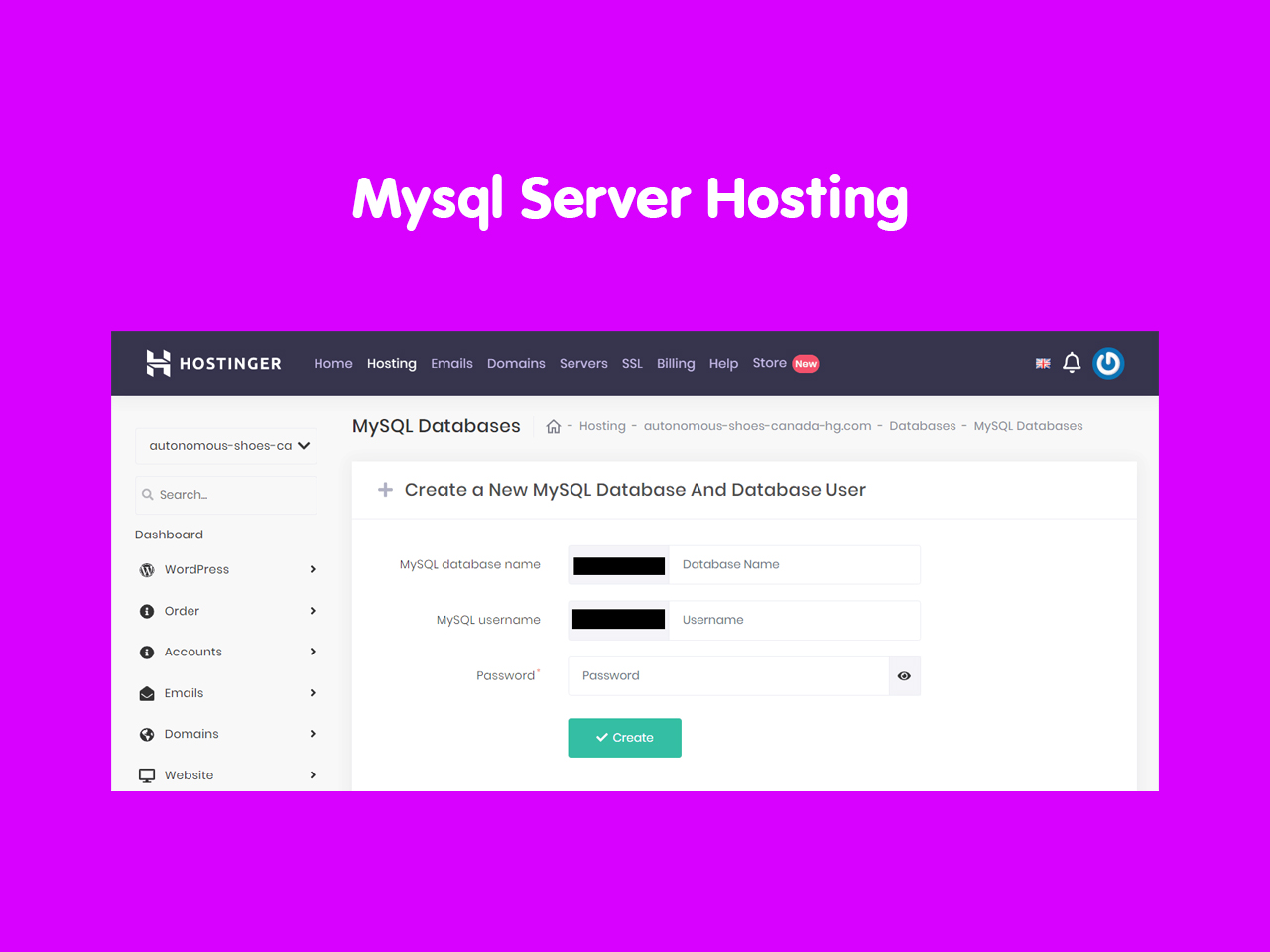 Mysql Server Hosting