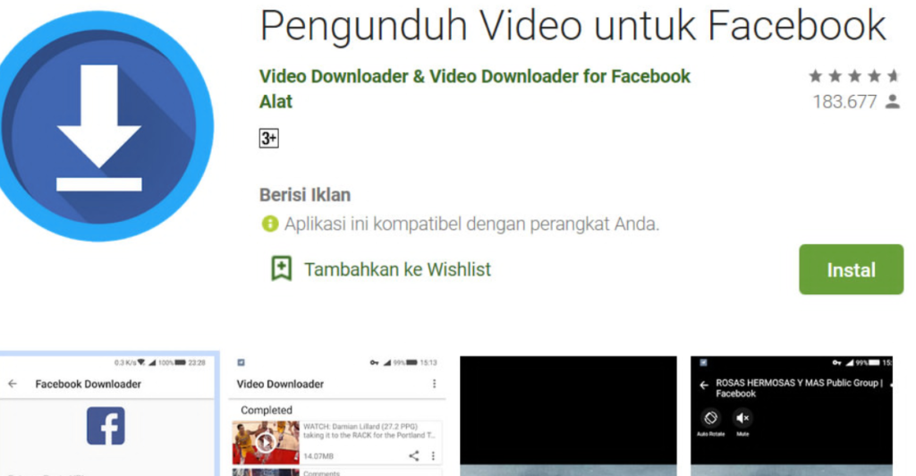 Download Video Facebook dengan Menggunakan Browser Web