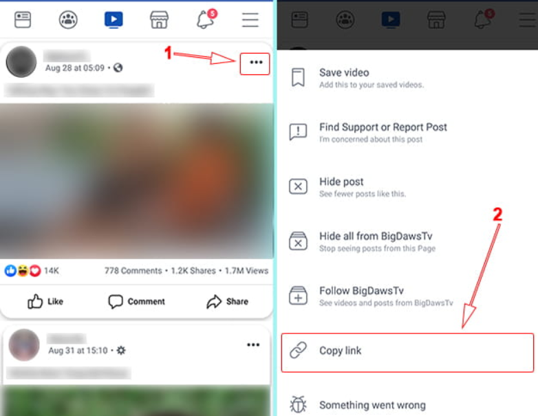 Download Video Facebook dengan Menggunakan Fitur Bawaan Facebook