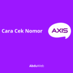 cara cek nomor axis