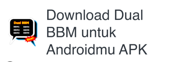 5. Aplikasi Dual Bbm For Android