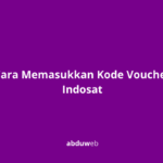 Cara Memasukkan Kode Voucher Indosat