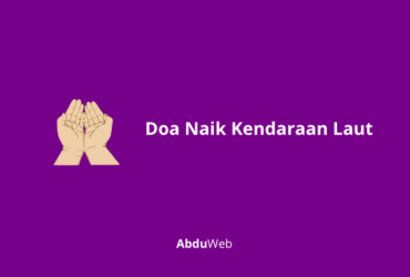 doa naik kendaraan laut