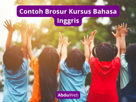 Contoh Brosur Kursus Bahasa Inggris