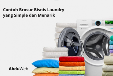 Contoh Brosur Bisnis Laundry yang Simple dan Menarik