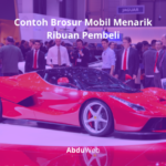 Contoh Brosur Mobil Menarik Ribuan Pembeli