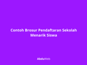 Contoh Brosur Pendaftaran Sekolah