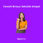 Contoh Brosur Sekolah Simpel