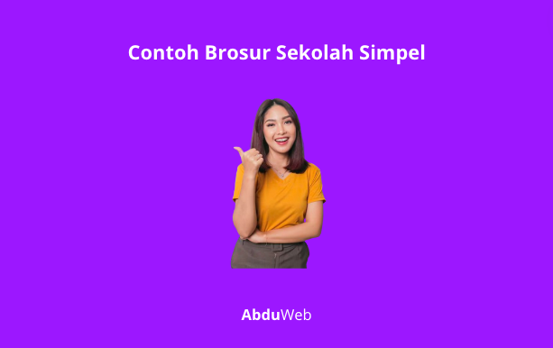 Contoh Brosur Sekolah Simpel