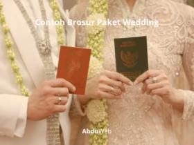 Contoh Brosur Paket Wedding