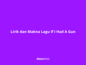 Makna Lagu If I Had A Gun