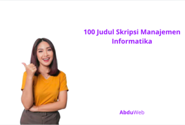 100 Judul Skripsi Manajemen Informatika