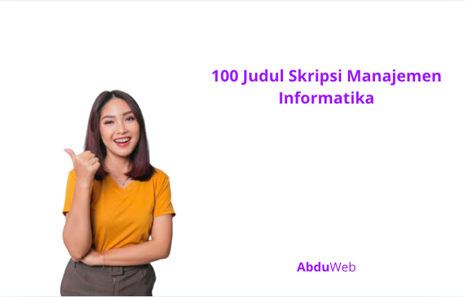 100 Judul Skripsi Manajemen Informatika